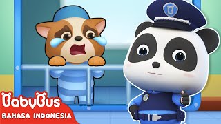 Bayi Panda Kiki amp Miumiu Berubah Menjadi Polisi  Lagu Anakanak  Bahasa Indonesia  BabyBus [upl. by Jacquette303]