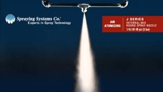 J Series Air Atomizing Nozzle Demonstration by Spraying Systems Co [upl. by Clotilde]