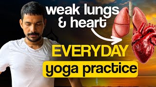 Now More Oxygen To Body  Yoga For Weak Heart  ​⁠PrashantjYoga [upl. by Nuajed]