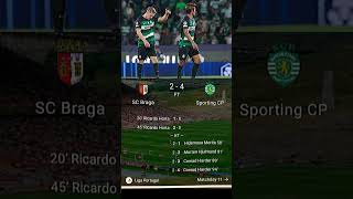 SC Braga vs Sporting CP 111124 ligaportugal shorts [upl. by Nylidnarb]