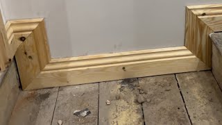 How to fit skirting board around STEP [upl. by Zenas359]