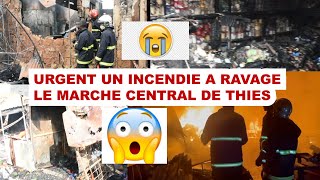 URGENT INCENDIE AU MARCHÉ CENTRAL DE THIÈS RÉACTION DE M MAMADOU SECK SECRÉTAIRE GÉNÉRAL DU MARCHÉ [upl. by Idnarb947]