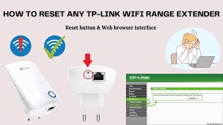 How to reset any TP Link Wifi Range Extender  TP Link Extender Reset process [upl. by Helgeson484]