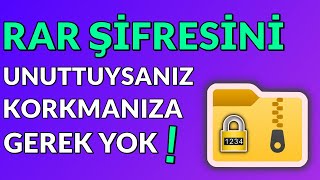 Şifreli RAR Dosyasını Programsız Açmak  RAR Şifresini Unuttum Sorunu Çözümü ❗❗❗ [upl. by Anuqahs]