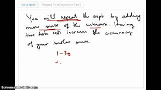 Freezing Point Depression Lab Part 2 [upl. by Alexei]