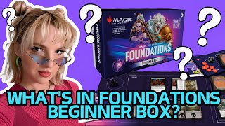 Whats in Magic The Gathering Foundations Beginner Box [upl. by Venterea743]