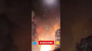 Boom 💥💥💥💥💥💥Fireworks on fire at hyderabad fireworks fire viral Diwali boom danger [upl. by Eoz]