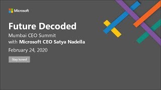 Future Decoded Mumbai CEO Summit [upl. by Einiffit157]