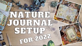 How I set up my Nature Journal for 2022  Flipthrough and tips [upl. by Merralee]