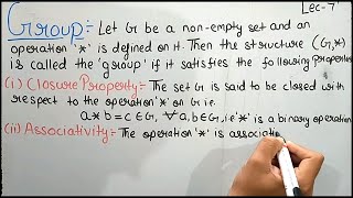 Group Theory  Group  Abelian Group  Lecture 7 Theta Classes [upl. by Ema]