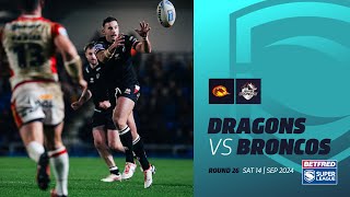 Highlights  Catalans Dragons v London Broncos  2024 Betfred Super League  Round 26 [upl. by Marpet386]