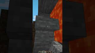 Minecraft Building Secret Lava Base 🔥 はいよろこんで minecraft shorts [upl. by Jangro10]