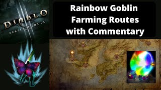 Diablo 3 Rainbow Goblin Farming Route with Commentary including Goblin Spawn Chance Data [upl. by Eniger]