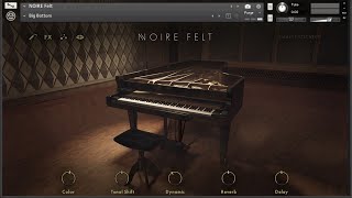 Testando o Noire Felt  Native Instruments Kontakt Piano Library [upl. by Dottie]