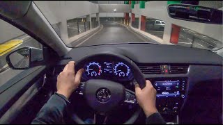 Skoda Octavia III Night  4K POV Test Drive 144 Joe Black [upl. by Inaflahk672]