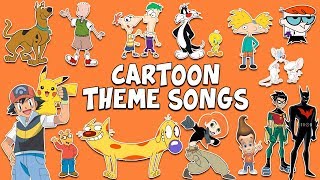 Top 10 Childhood Cartoon Theme Songs [upl. by Ermeena180]