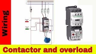 How to wire a contactor and overload  Direct Online Starter [upl. by Siravaj]