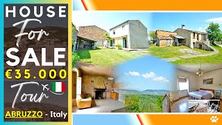 Rural Property with Flat Garden Garage Two Bedrooms and Restoration Potential for Barn in Abruzzo [upl. by Asiluj899]