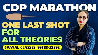 One Last Shot For CDP Marathon  Complete Theories  For P1 amp P2 SAAVAL CLASSES Abohar  PSTET 2024 [upl. by Aihsyak447]