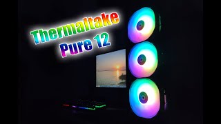 Thermaltake Pure 12 ARGB TT Premium Edition  All lighting effects [upl. by Hephzibah]