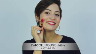 LAbsolu Rouge de Lancôme swatchs [upl. by Amsirak]