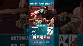 Most EPIC Poker Hand Antonius VS Jamie Gold 💥 poker highstakespoker [upl. by Boorer]