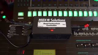 Midi Solutions Footswitch Controller  Much more useful than I thought [upl. by Artcele]