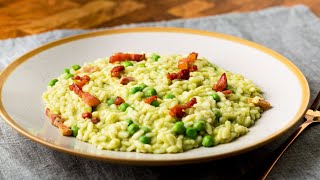 RISOTTO CON PISELLI E PANCETTA saporito e cremoso [upl. by Tayyebeb151]