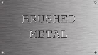 Photoshop CS5 Brushed Metal Effect Tutorial [upl. by Navarro]