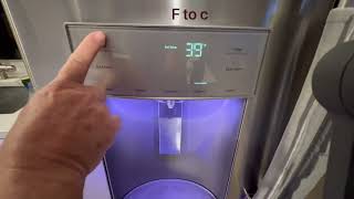 How to Refrigerator GE french doors change Fahrenheit to Celsius GFE28GYNDFS [upl. by Eiramrefinnej]