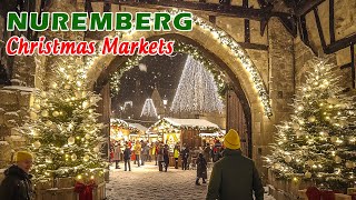 Nuremberg Night Christmas Market 2024  Magical Holiday Lights amp Festive Atmosphere [upl. by Isla]