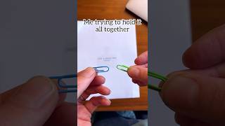 Connect paperclips to prevent paper from coming lose workfromhome office paper tipsandtricks [upl. by Somerset]