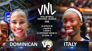 Dominican Republic vs Italy  Womens VNL 2024 [upl. by Remde]