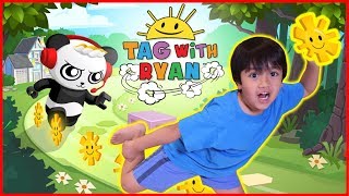 Ryan Plays Tag with Ryan Game on iPad with Mommy Ryan VS Mommy Who scores higher Challenge [upl. by Oretos]