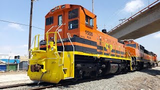 HD GampW Rail Link SW1500 Equipment Move to Chevron on the BNSF Harbor Sub [upl. by Lose]