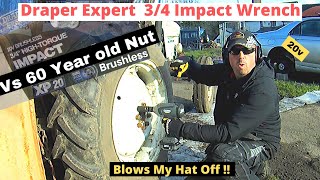 Draper Expert 34quot Brushless Impact Wrench  ReviewTesting [upl. by Anilahs]