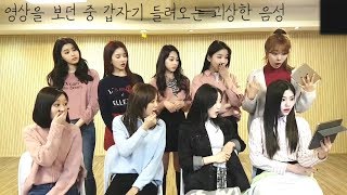 영상을 보던 중 괴상한 음성귀신에 대혼란이 온 구구단gugudan [upl. by Noremak]