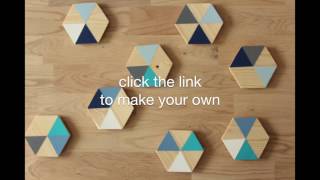 DIY geometric coasters  teaser video [upl. by Clie]