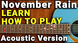 November Rain  Guns N Roses  Guitar Solo Full Tutorial [upl. by Haneekas]