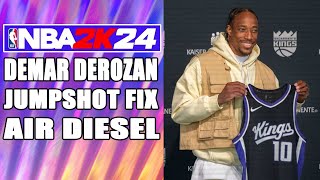 DeMar DeRozan Jumpshot Fix NBA2K24 [upl. by Oibaf]