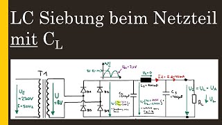 Netzgerät Teil 10 LC Siebung mit Glättungskondensator [upl. by Jew]