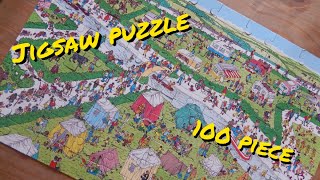 wheres wally jigsaw puzzle 100 piece time lapse [upl. by Ettenoitna996]