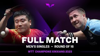 FULL MATCH  LIANG Jingkun vs Mattias FALCK  MS R16  WTTXinxiang 2023 [upl. by Stanfill]