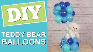 DIY Teddy Bear Balloons  Baby Shower Centerpiece [upl. by Adnawt392]