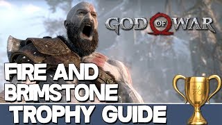 God of War  Fire and Brimstone Trophy Guide [upl. by Enytnoel900]