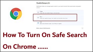 How To Turn On Safe Search On Chrome [upl. by Adroj756]