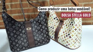 Como produzir uma bolsa vendável  Bolsa Stella Gold [upl. by Carmel]