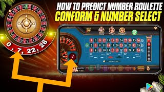 How to predict number Roulette  conform 5 number predict  number Roulette tricks  Roulette Game [upl. by Admama93]