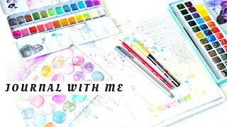 🎨 Journal With Me 🎨  Sketching Makeup amp Jewellery [upl. by Nonnaehr]