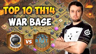 Top 10 TH14 War Base with Link  SpaceStation vs RVNT amp VN Tompinai vs Empire Gaming Bases [upl. by Badger474]